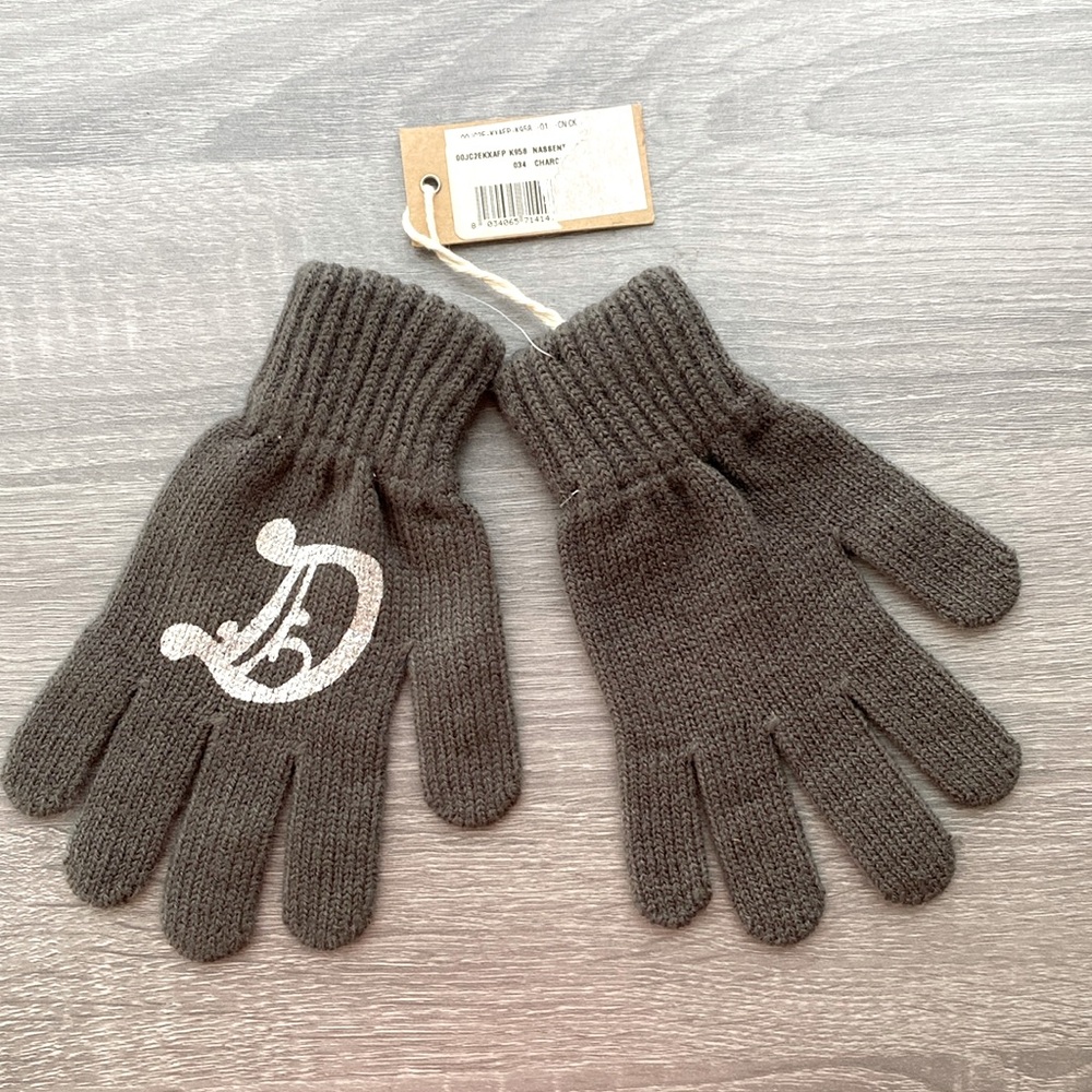Diesel Kids Gloves Gray Unisex New with Tags